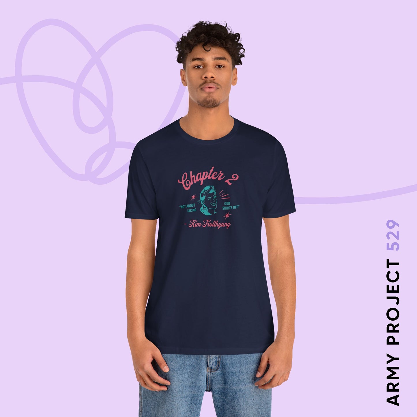 Taehyung Short Sleeve Shirt - 'Kim Trollhyung' - Fanmade BTS Merch - Unisex Jersey T-Shirt