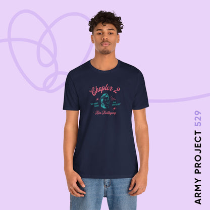 Taehyung Short Sleeve Shirt - 'Kim Trollhyung' - Fanmade BTS Merch - Unisex Jersey T-Shirt