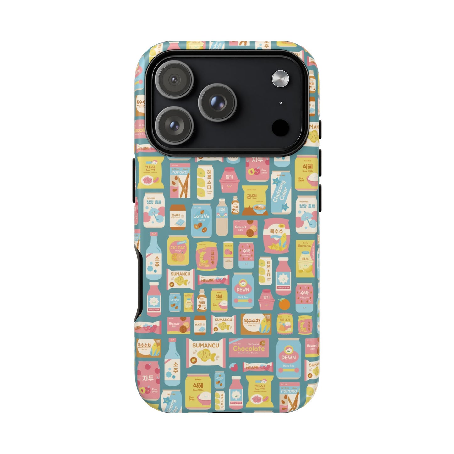 Sweet Pastel Korean Snacks Tough Phone Case - Cute K-Pop Merch - iPhone, Galaxy, Pixel Cover
