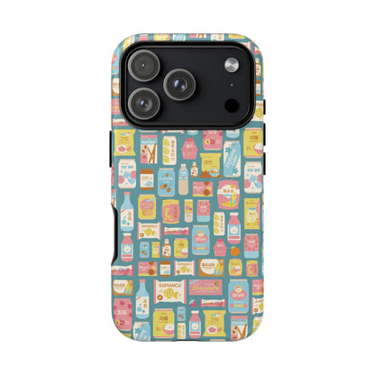 Sweet Pastel Korean Snacks Tough Phone Case - Cute K-Pop Merch - iPhone, Galaxy, Pixel Cover