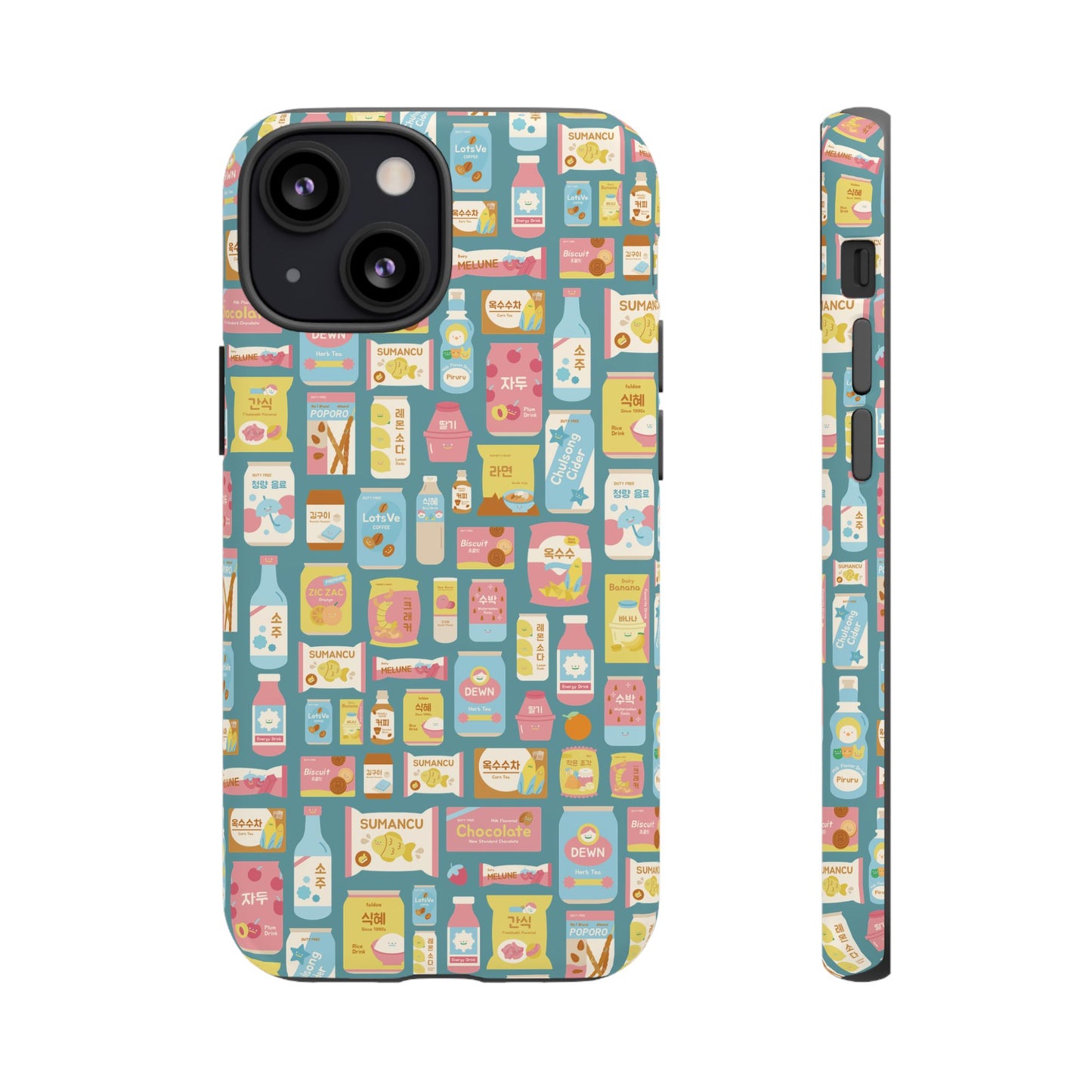 Sweet Pastel Korean Snacks Tough Phone Case - Cute K-Pop Merch - iPhone, Galaxy, Pixel Cover