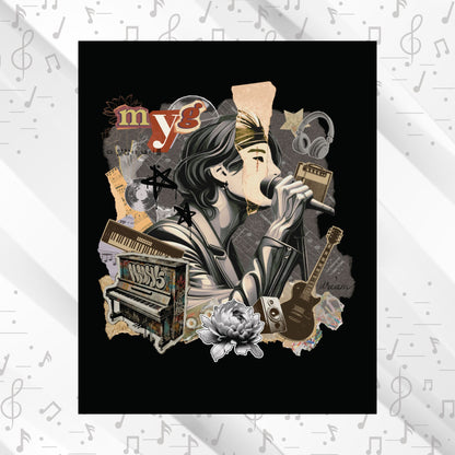 Yoongi 2010s Retro Series Matte Poster