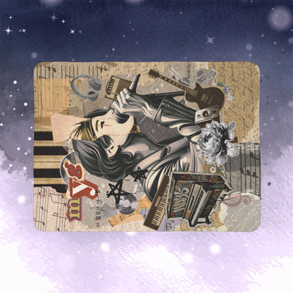 Yoongi Throw Blanket - Retro Series - 2010s Grunge Rocker Aesthetic - Cozy Fleece Sherpa Blanket