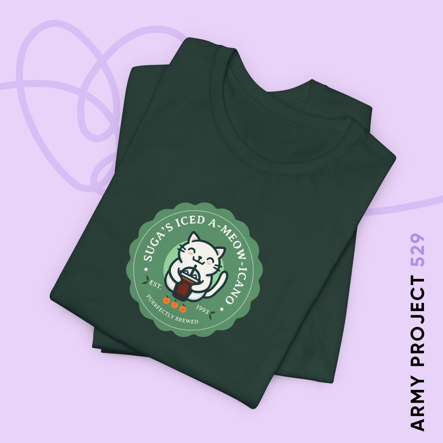 SUGA Iced A-meow-icano Unisex Jersey Short Sleeve Tee