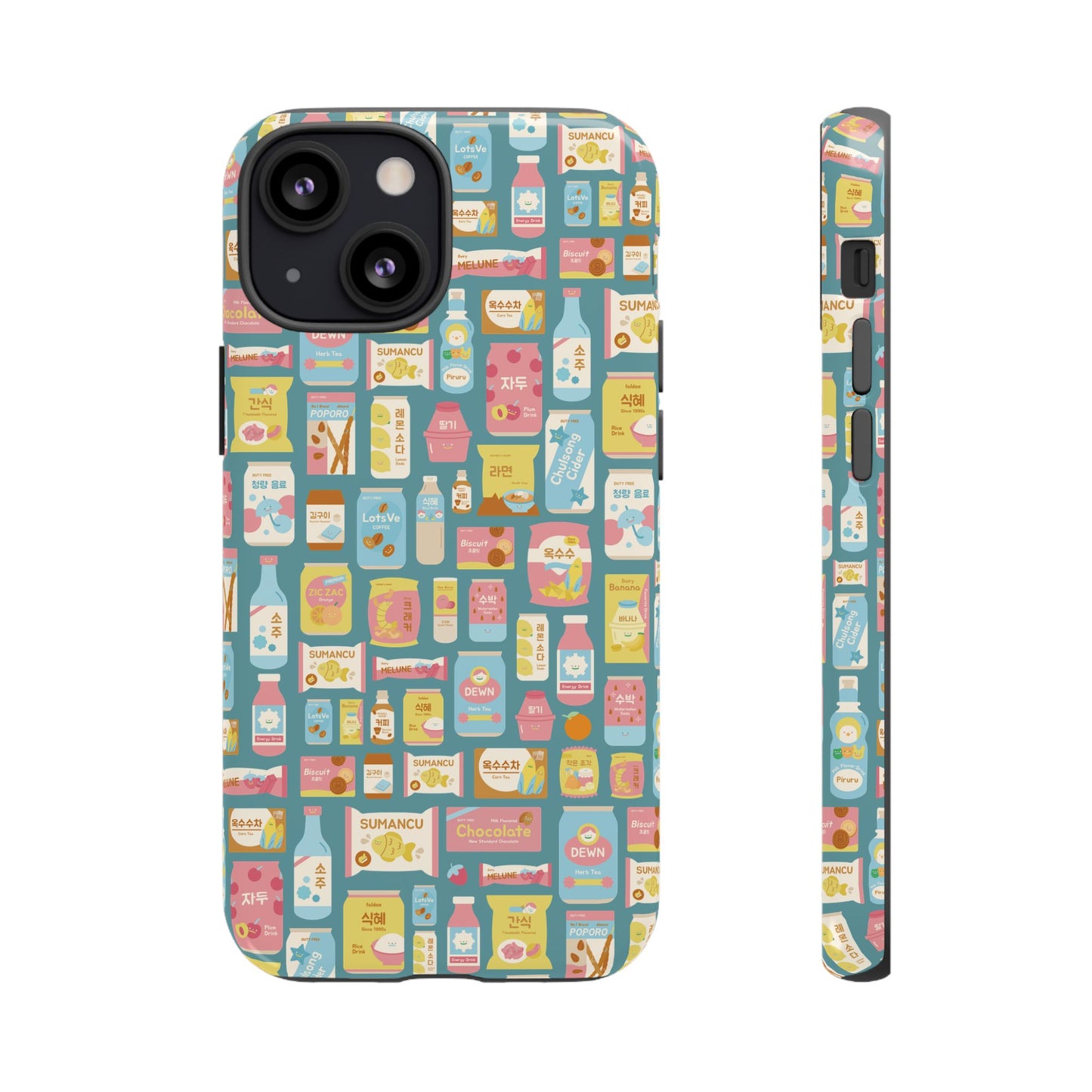 Sweet Pastel Korean Snacks Tough Phone Case - Cute K-Pop Merch - iPhone, Galaxy, Pixel Cover