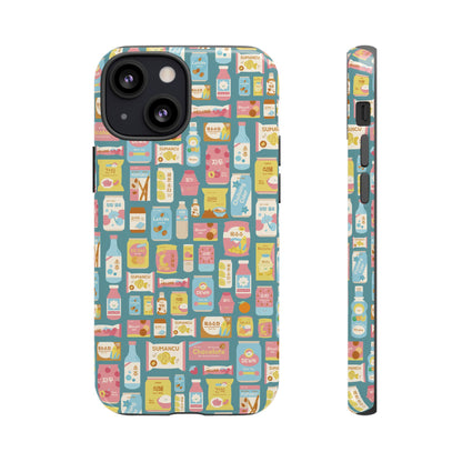 Sweet Pastel Korean Snacks Tough Phone Case - Cute K-Pop Merch - iPhone, Galaxy, Pixel Cover