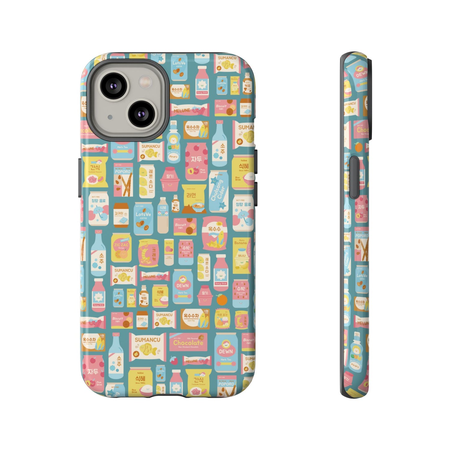 Sweet Pastel Korean Snacks Tough Phone Case - Cute K-Pop Merch - iPhone, Galaxy, Pixel Cover