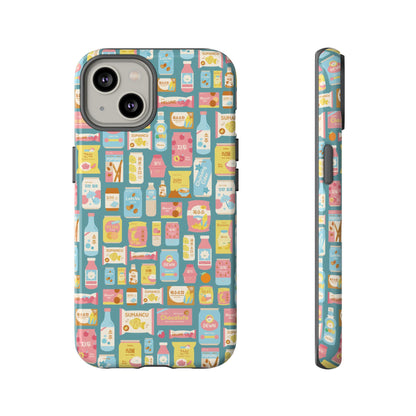 Sweet Pastel Korean Snacks Tough Phone Case - Cute K-Pop Merch - iPhone, Galaxy, Pixel Cover
