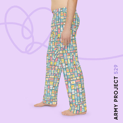 Sweet Pastel Korean Snack Pajama Pants - Unisex K-Pop Lounge Wear