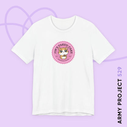 Jin Short Sleeve Shirt - Cute Fanmade BTS Merch - Jin's Fakeu Cake - Soft Unisex T-Shirt