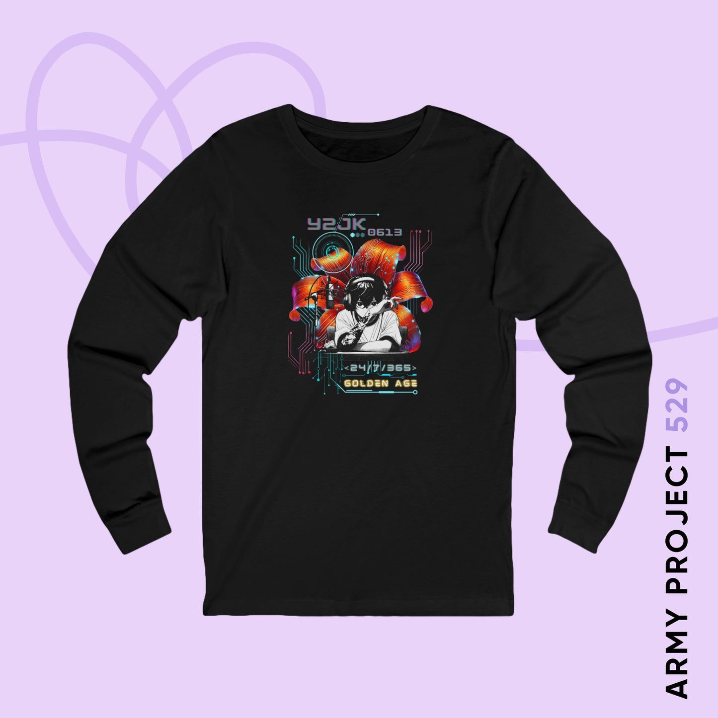 Jungkook Y2JK Retro Series Unisex Jersey Long Sleeve Tee