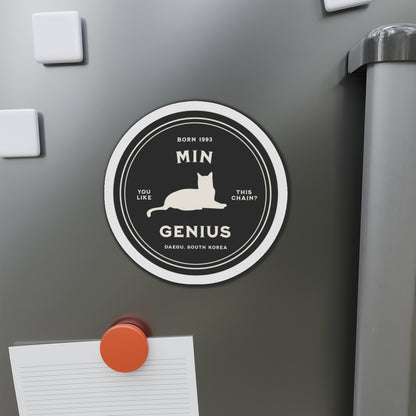 Min Genius Badge Series Die-Cut Magnet