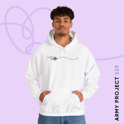 AP529 Heartline Logo Unisex Heavy Blend™ Hoodie