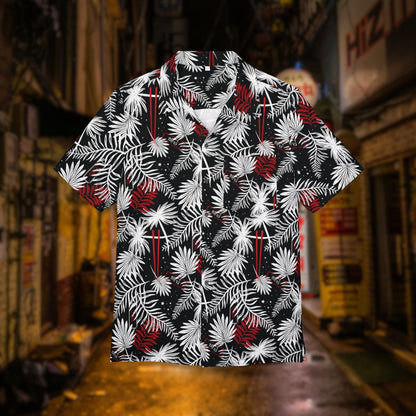 Tropical Chopsticks Unisex Hawaiian Button-Down Shirt
