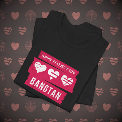 OT7 Short Sleeve Shirt (Red) - AP529 <3 Bangtan - Unisex Jersey T-Shirt