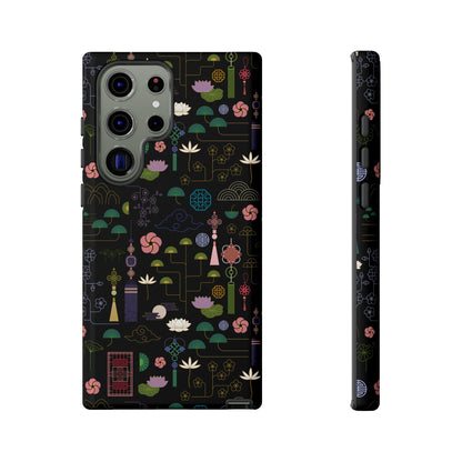 Norigae Night Garden Tough Phone Case - Elegant K-Pop Merch - iPhone, Galaxy, Pixel Cover
