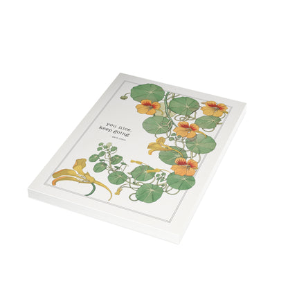 Fanmade BTS Greeting Card - Jimin Encouragement Quote - Vintage Floral Artwork