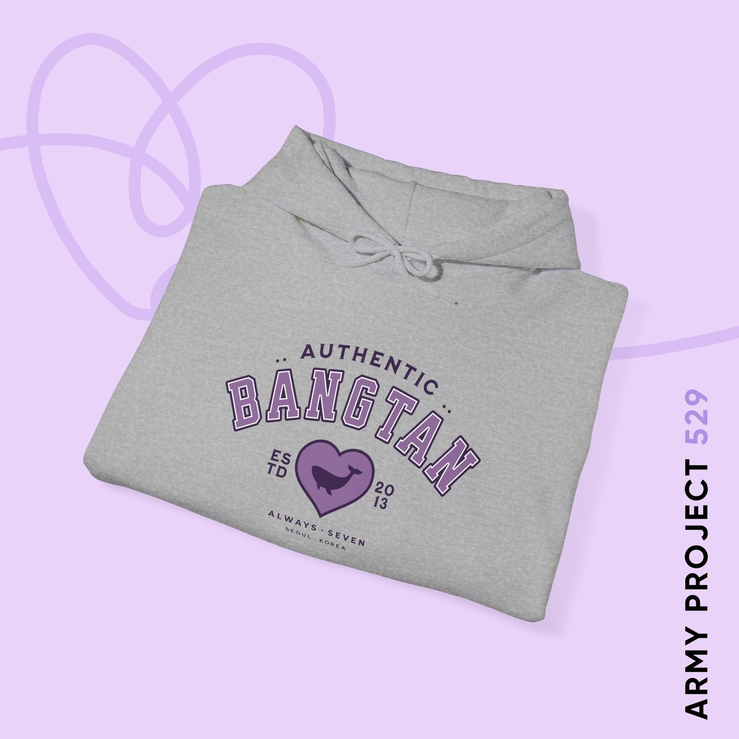 OT7 Hoodie - Bangtan Athletics - Fanmade BTS Merch - Cozy Unisex Sweatshirt