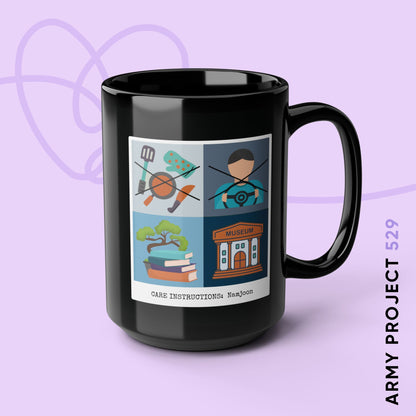 Namjoon Coffee Mug - Funny Fanmade BTS Merch - Care Instructions - 15 oz Ceramic