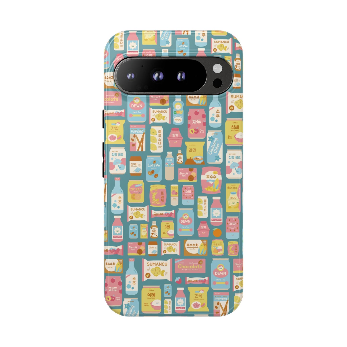 Sweet Pastel Korean Snacks Tough Phone Case - Cute K-Pop Merch - iPhone, Galaxy, Pixel Cover