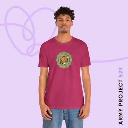 Taehyung Short Sleeve Shirt - Cute Fanmade BTS Merch - Tae Tae's Strawberry Tarts - Soft Unisex T-Shirt