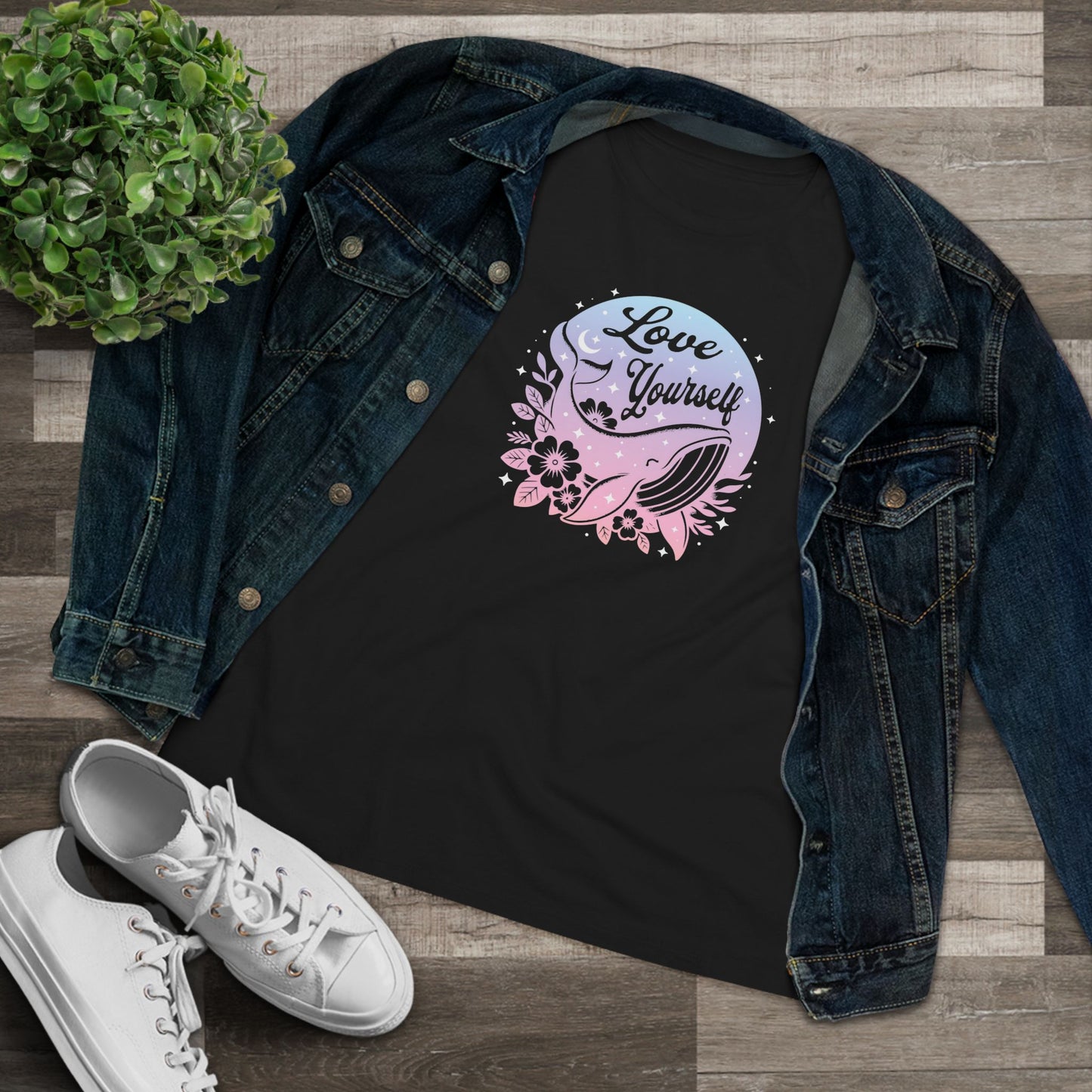 OT7 Women's Tee - Love Yourself - Fanmade BTS Merch - Soft Jersey T-Shirt