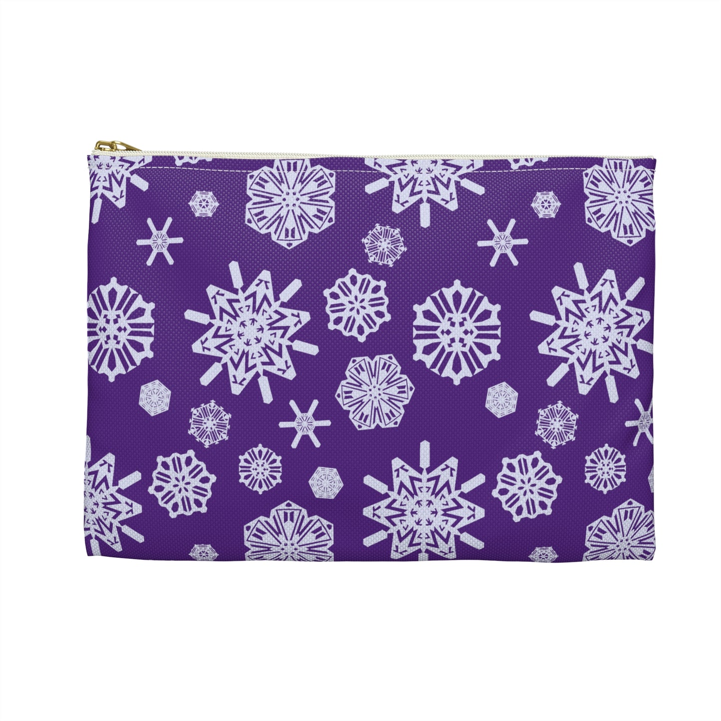 OT7 Cosmetics Bag - Secret Snowflakes (Purple) - Fanmade BTS Toiletry Bag Slim Profile Zipper Pouch