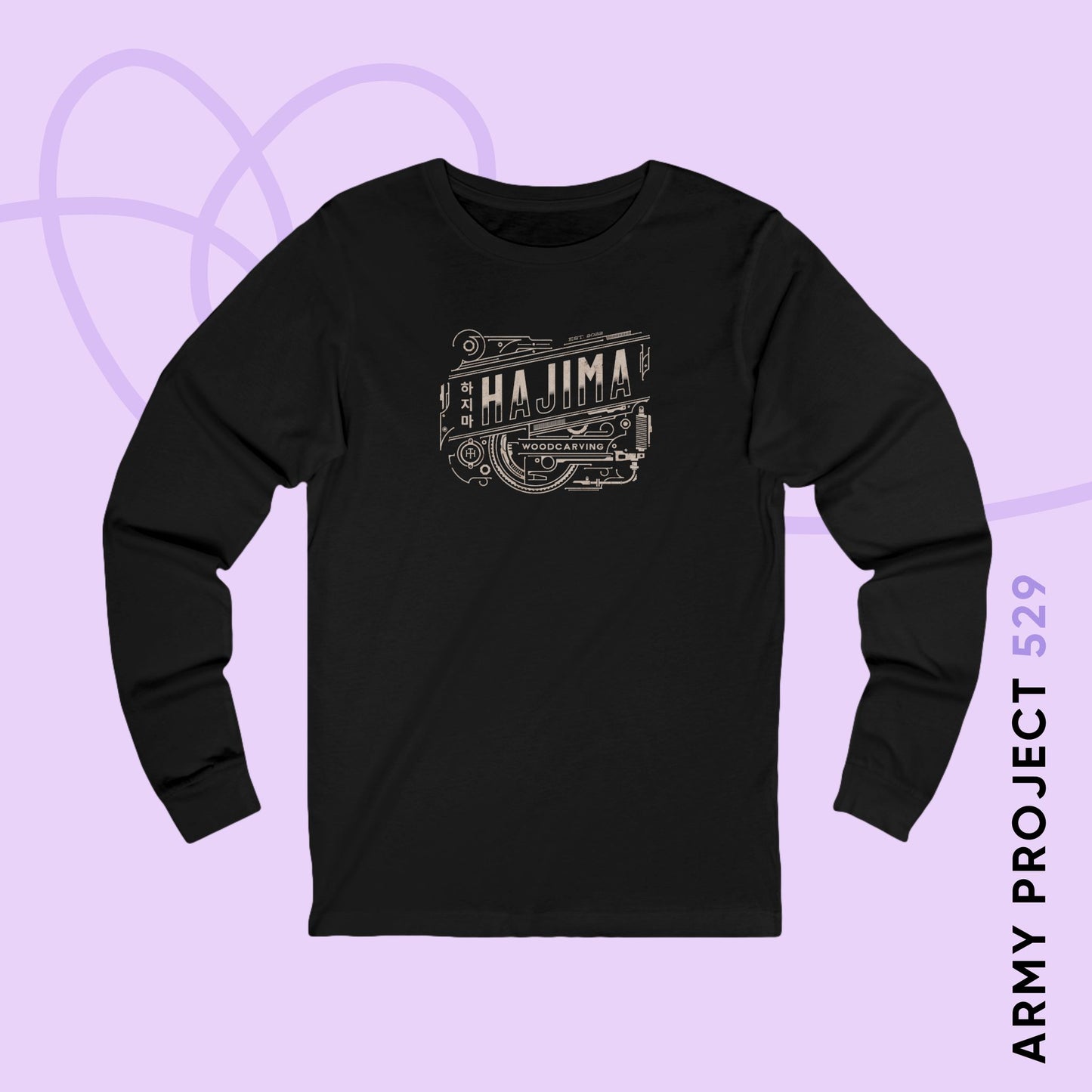 Woodcarving Hajima Steel Unisex Jersey Long Sleeve Tee