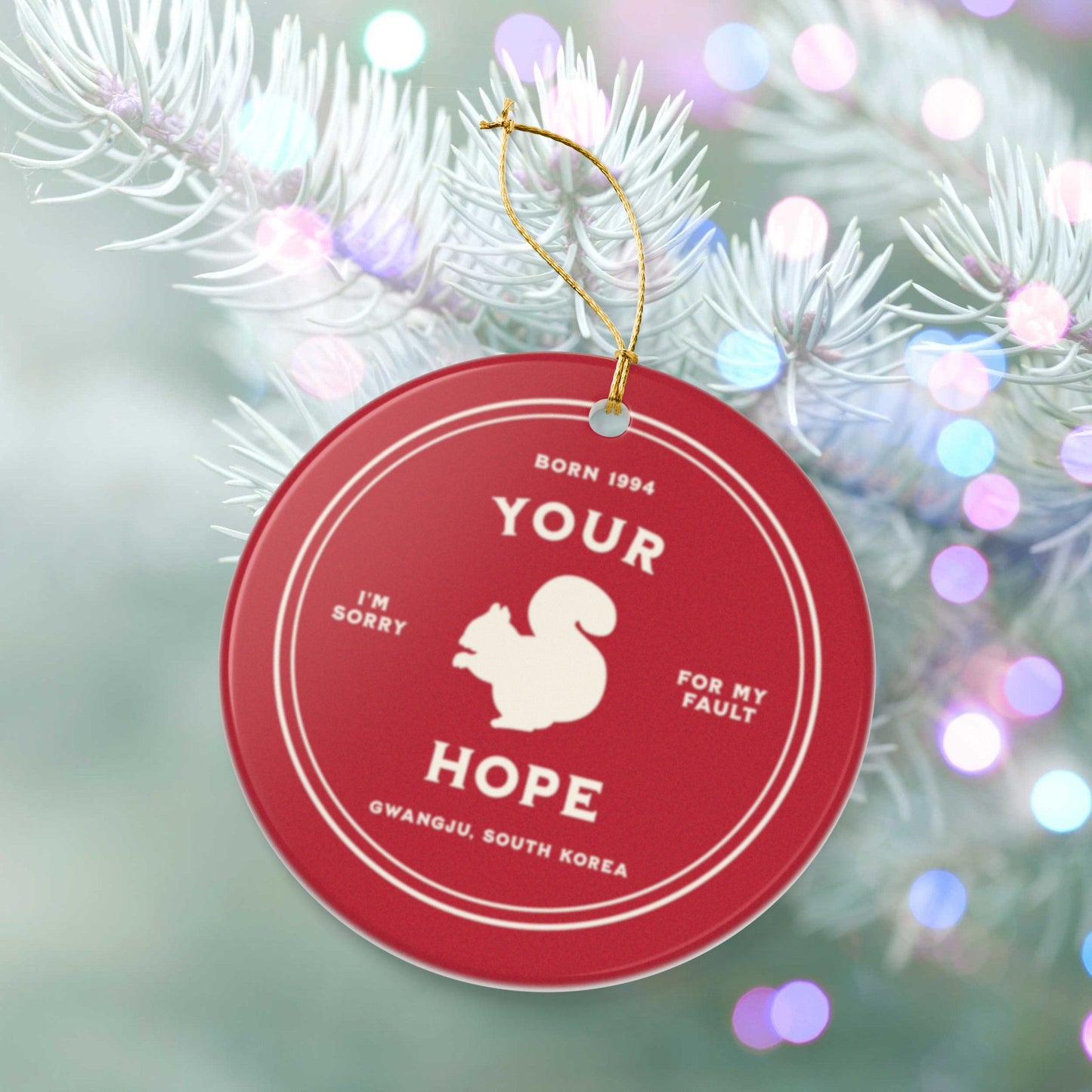 Your Hope Badge Series Ceramic Ornament