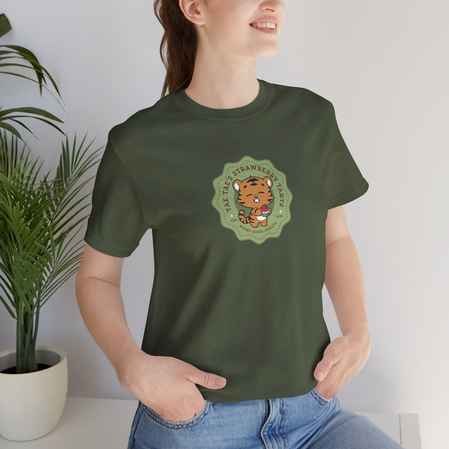 Tae Tae Strawberry Tarts Bakery Series Unisex Jersey Short Sleeve Tee