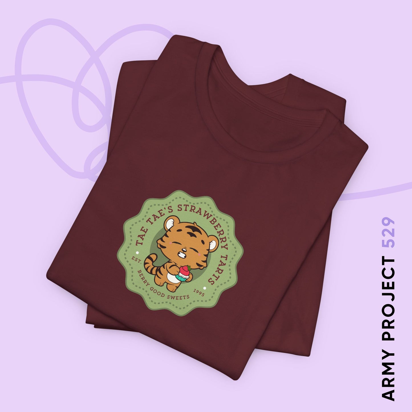 Tae Tae Strawberry Tarts Unisex Jersey Short Sleeve Tee