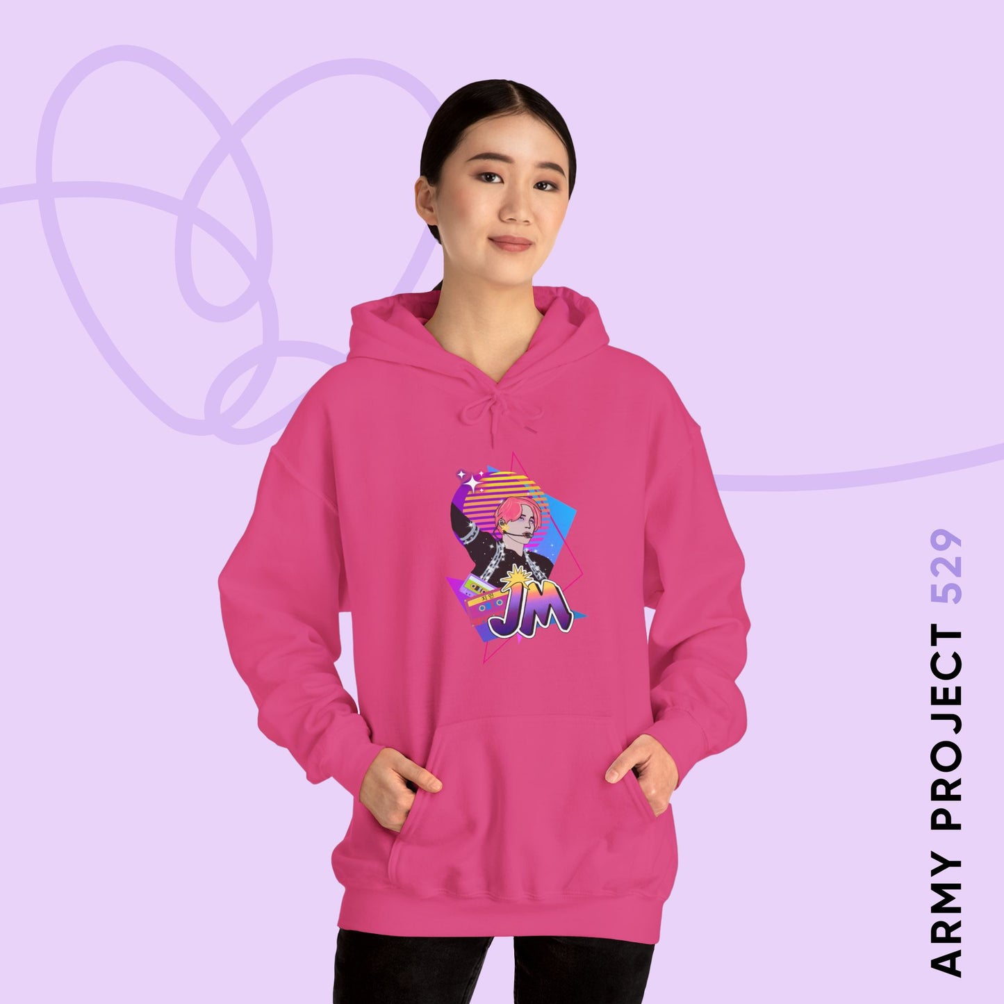 Jimin 1980s Retro Series Unisex Heavy Blend™ Hoodie