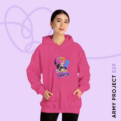 Jimin Hoodie - Fanmade BTS Retro Series - 80s Pop Aesthetic - Cozy Unisex Sweatshirt