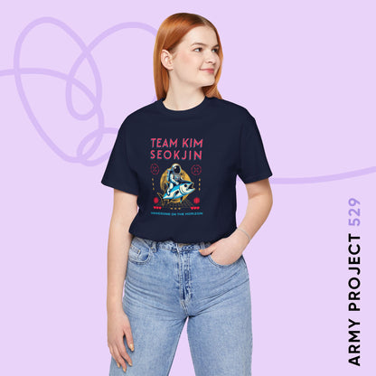 Jin Short Sleeve Shirt - Team Kim Seokjin - Fanmade BTS Merch - Unisex Jersey T-Shirt