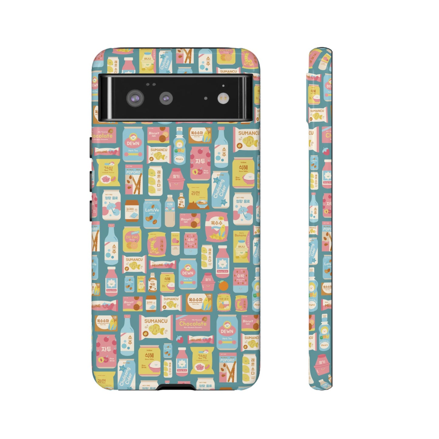 Sweet Pastel Korean Snacks Tough Phone Case - Cute K-Pop Merch - iPhone, Galaxy, Pixel Cover