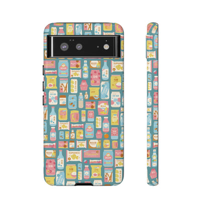 Sweet Pastel Korean Snacks Tough Phone Case - Cute K-Pop Merch - iPhone, Galaxy, Pixel Cover