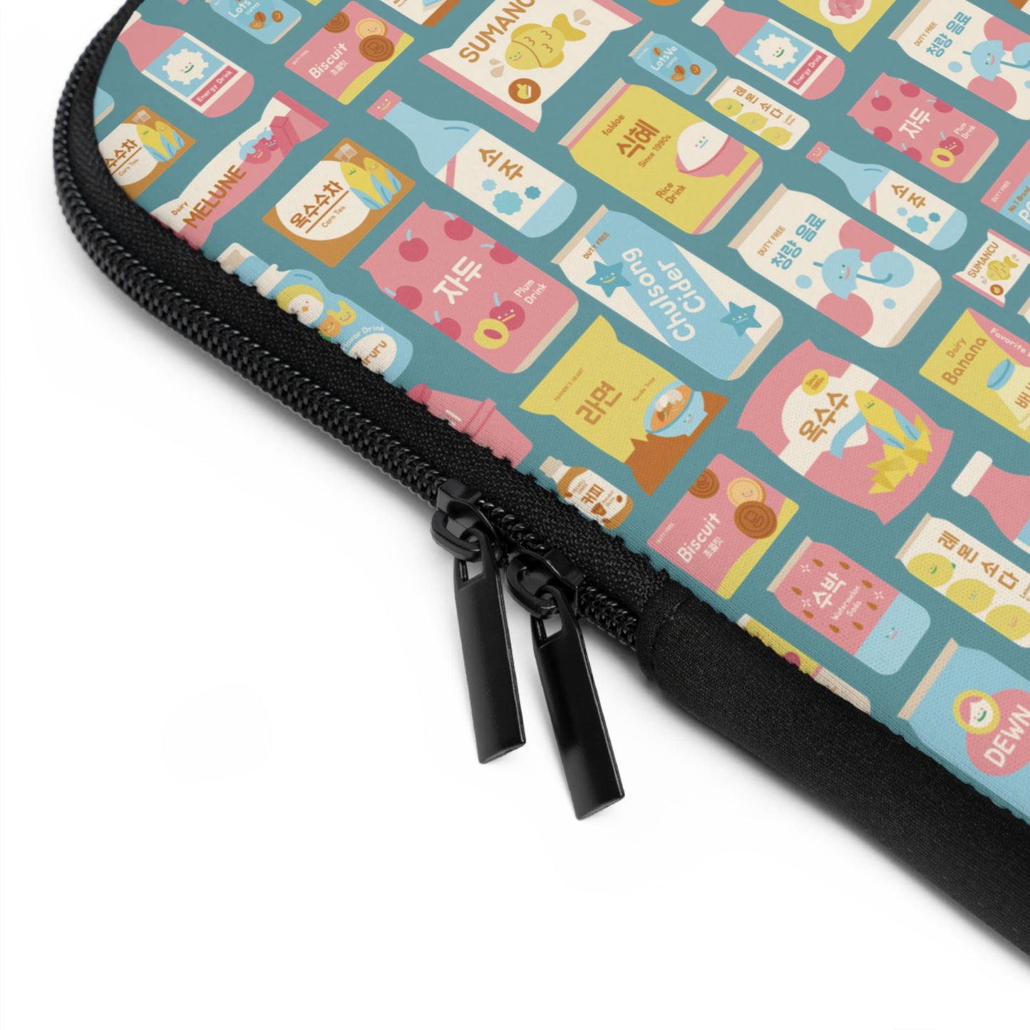 Sweet Pastel Korean Snacks Laptop Sleeve - Cute K-Pop Tech Accessories