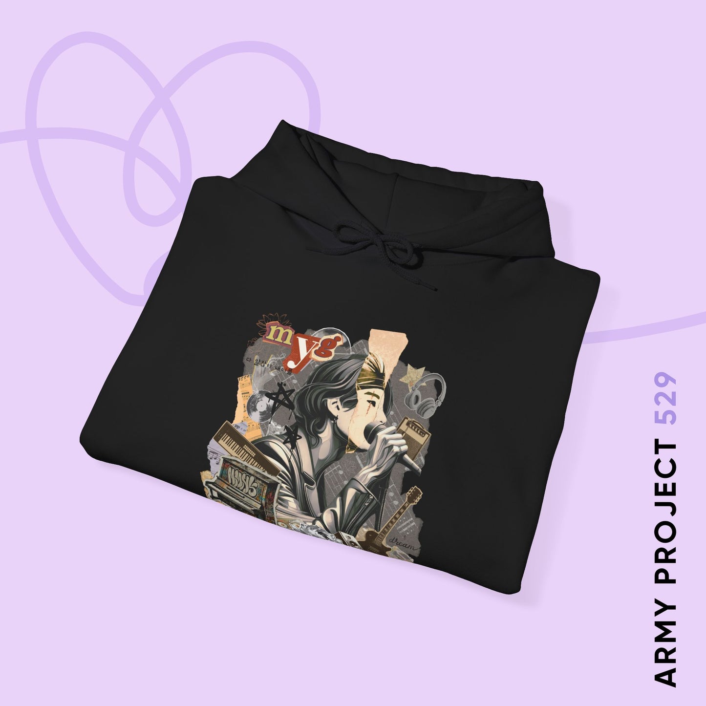 Yoongi 2010s Retro Series Unisex Heavy Blend™ Hoodie