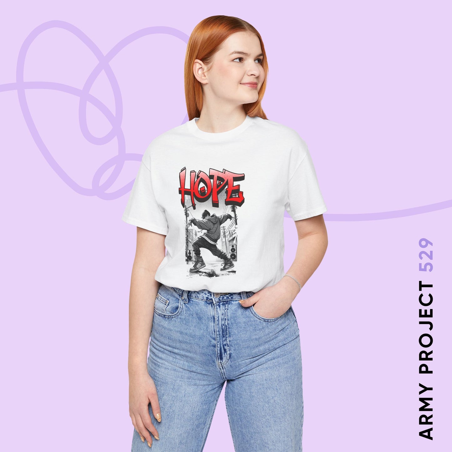 HOTS with Hope (Stop Sign ver.) Unisex Jersey Short Sleeve Tee