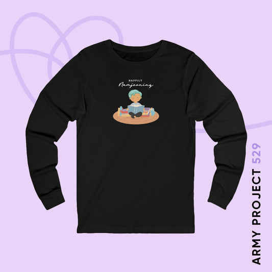 Namjoon Long Sleeve Shirt - Happily Namjooning - Fanmade BTS Merch - Soft Unisex T-Shirt