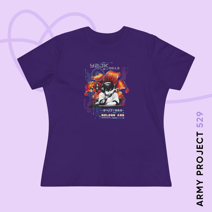 Jung Kook Women's Tee - BTS Fanmade Retro Series - Y2K Gamer Aesthetic - Soft Jersey T-Shirt