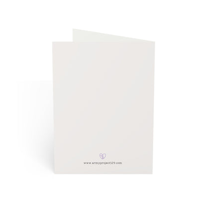 Fanmade BTS Greeting Card - Hobi Inspirational Quote - Vintage Floral Artwork