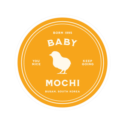 Jimin Vinyl Sticker - Fanmade BTS Nickname Merch - Baby Mochi - Permanent Adhesive