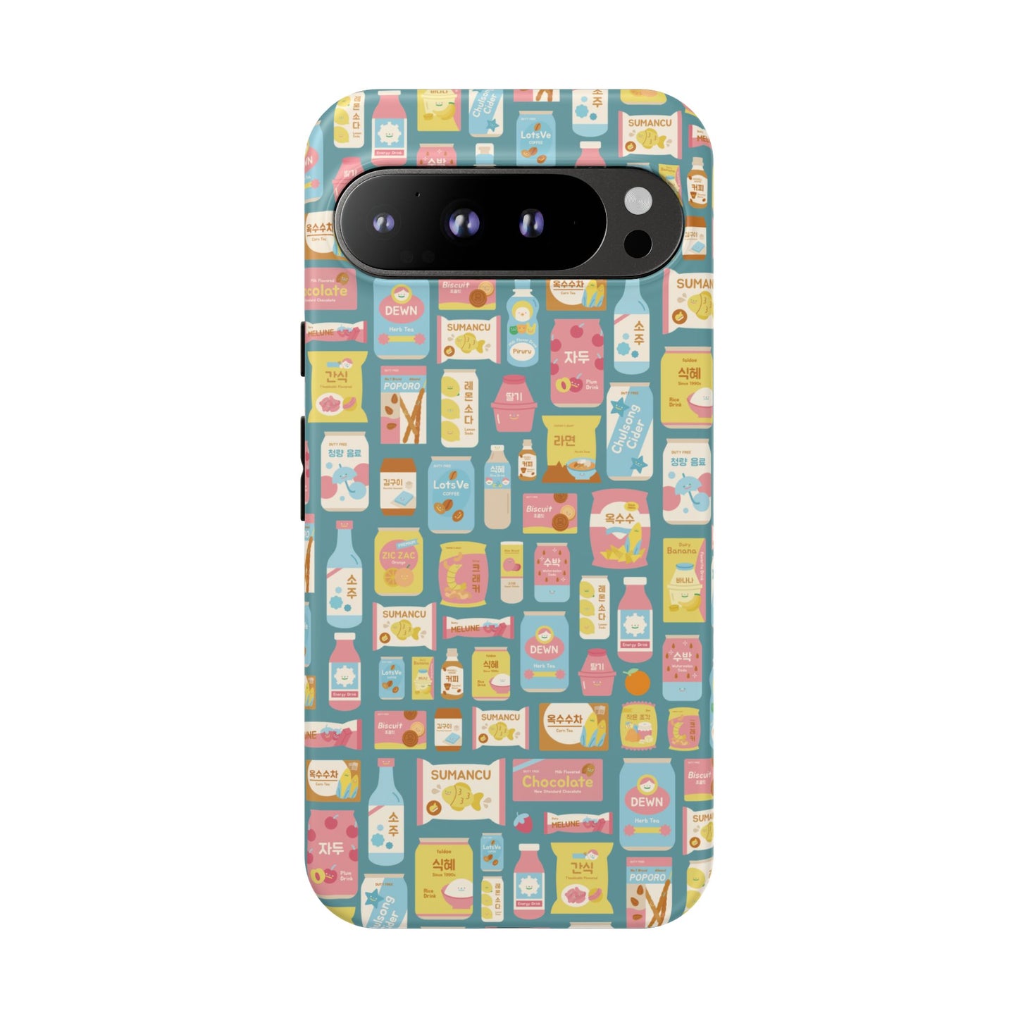 Sweet Pastel Korean Snacks Tough Phone Case - Cute K-Pop Merch - iPhone, Galaxy, Pixel Cover
