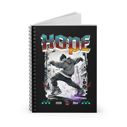 Hobi Notebook - Fanmade BTS Retro Series - 90s Hip-Hop Aesthetic - Spiral-Bound Journal