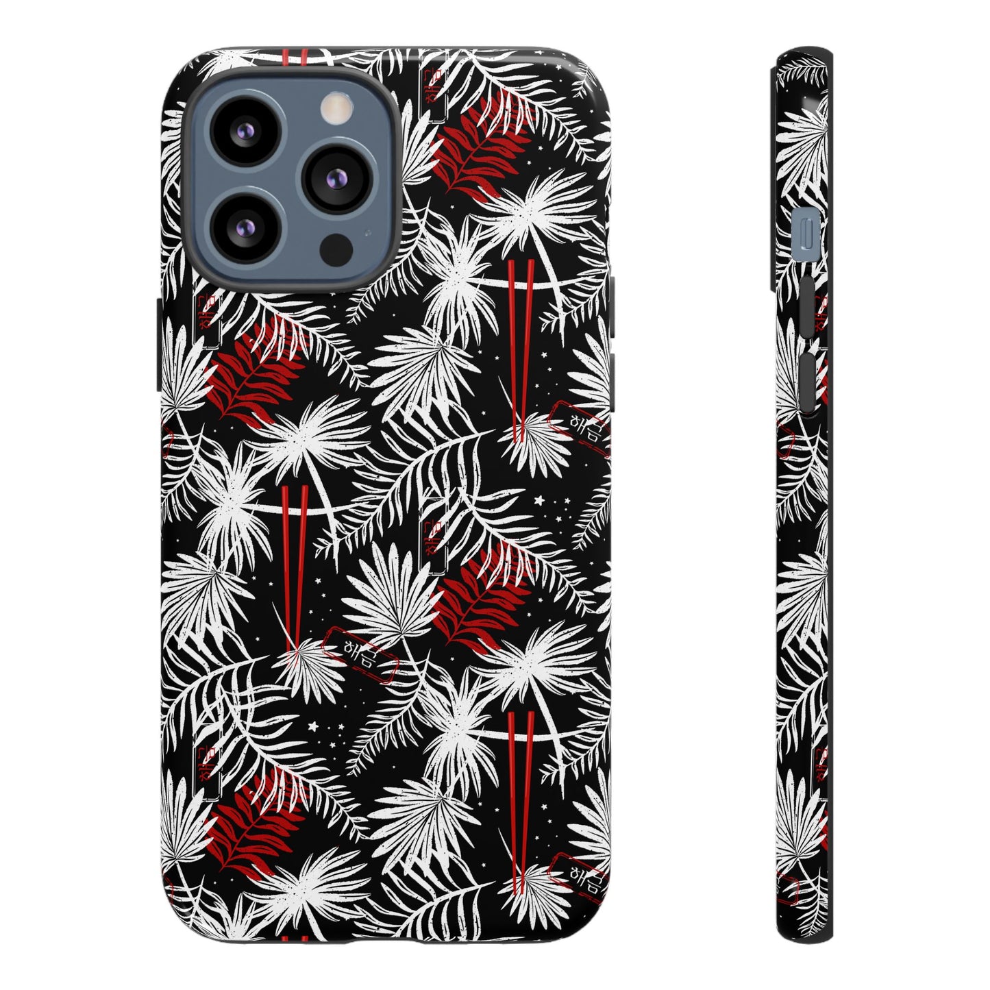 Yoongi Tough Phone Case - Tropical Chopsticks - Fanmade BTS Merch - iPhone, Galaxy, Pixel