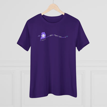AP529 Korea Heartline Logo Women's Relaxed Jersey Short Sleeve Tee