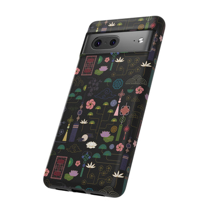 Norigae Night Garden Tough Phone Case - Elegant K-Pop Merch - iPhone, Galaxy, Pixel Cover