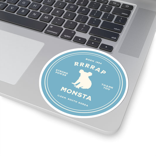 Namjoon Vinyl Sticker - Fanmade BTS Nickname Merch - Rrrrap Monsta - Permanent Adhesive