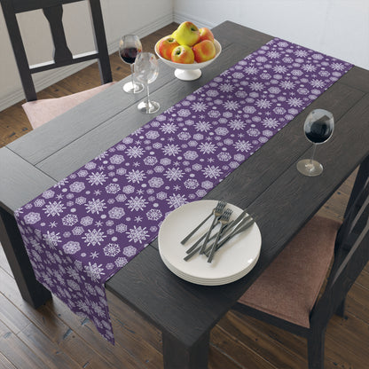 OT7 Table Runner - Secret Snowflakes (Purple) - Fanmade BTS Home Decor - Cotton Twill or Polyester